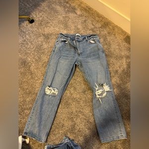 Abercrombie 90s straight high rise